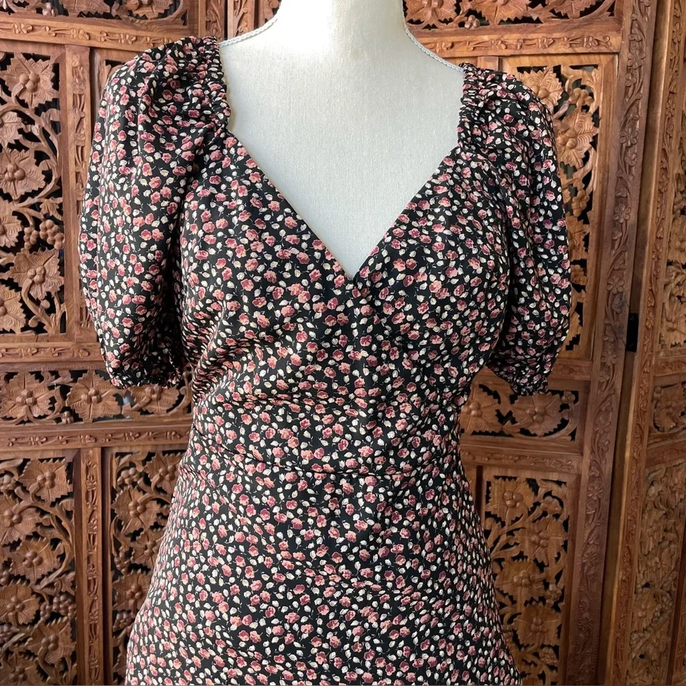 RESET Floral Ditsy Puff-Sleeve Mini Dress - Picture 10 of 10